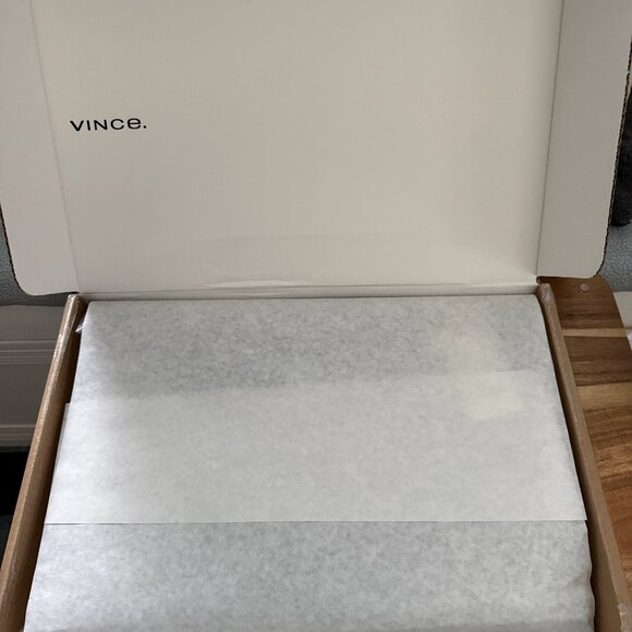 Vince Plush Boiled Cashmere Funnelneck sweater in Heather Patina NWT - Picture 7 of 7